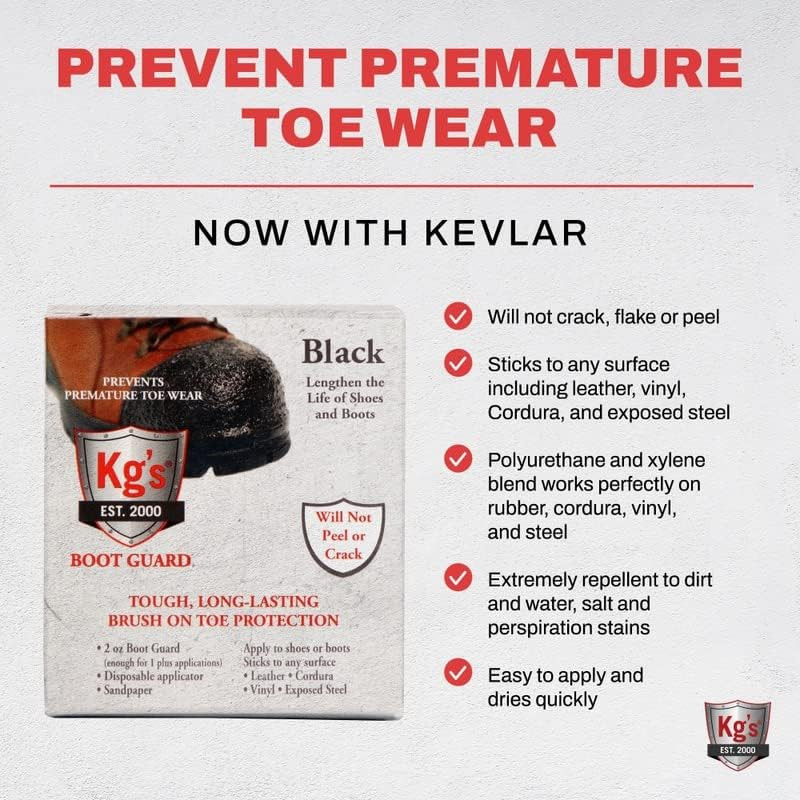 Boot Guard Brush on Toe Protection – Brush on Liquid for Tough, Long-Lasting Saf