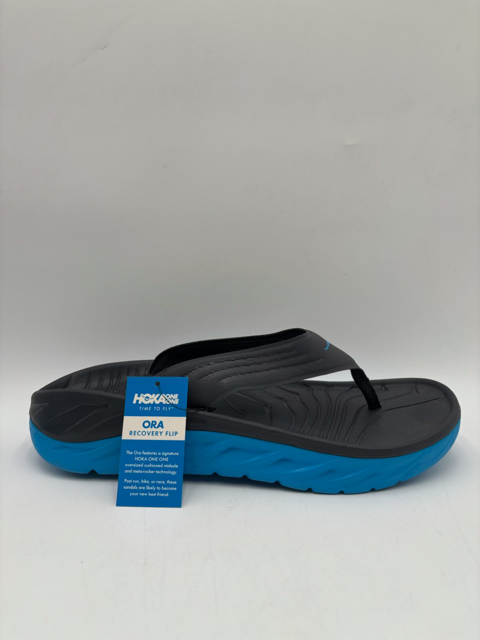 Hoka ORA RECOVERY 1099675 EBONY DRESDEN Men’s NEW Sandal Blue Multiple Sizes