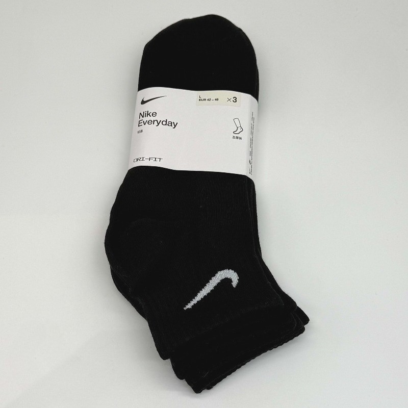6Pair Black Low-Cut Ankle Socks Size L CHAUSSETTES DE SPORT