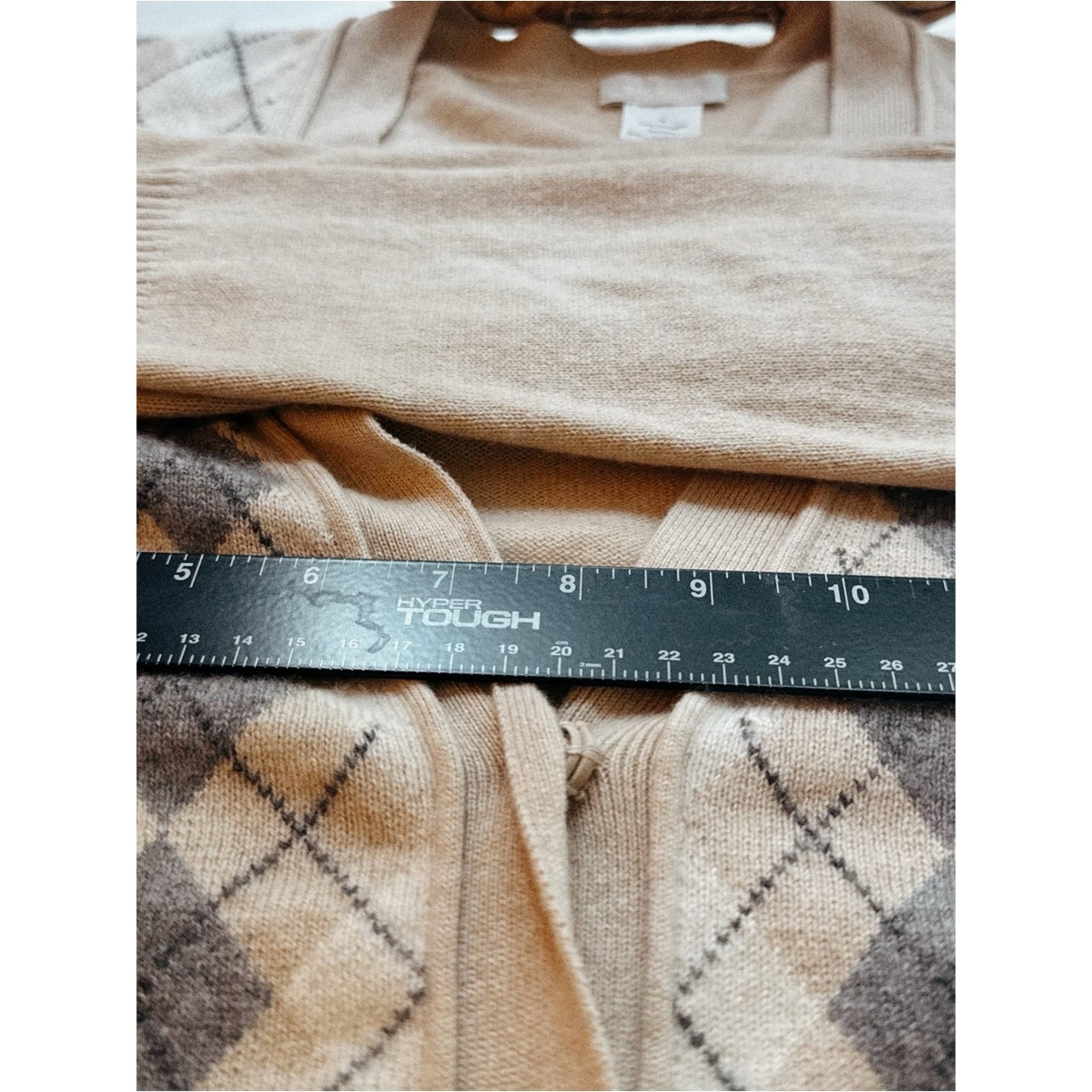100% Cashmere • J.Crew Magnifica • Heathered• Elevated Argyle Cardigan • IYKYK