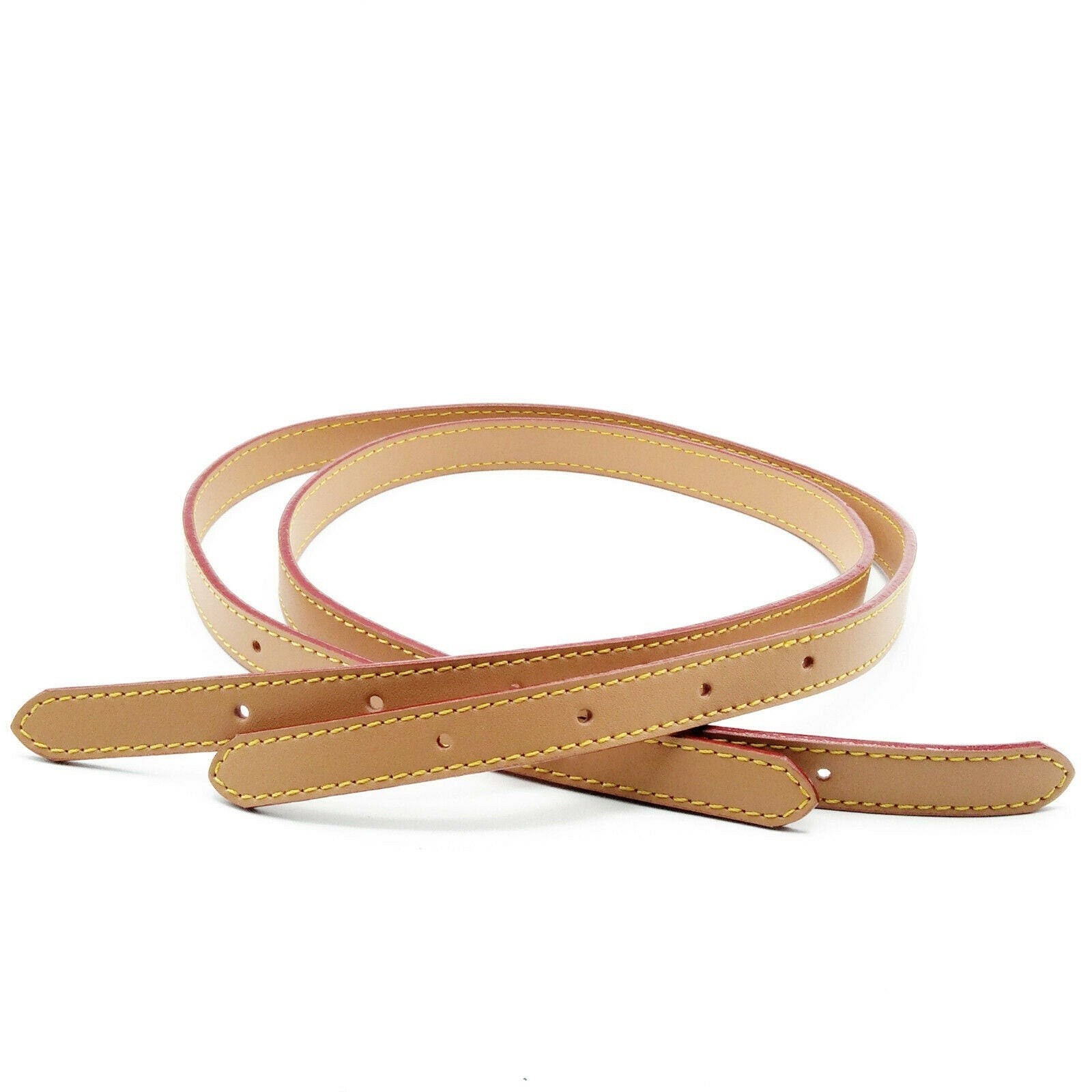 15mm One Pair Genuine Adjustable Vachetta Leather Strap Bucket Marais Replace…
