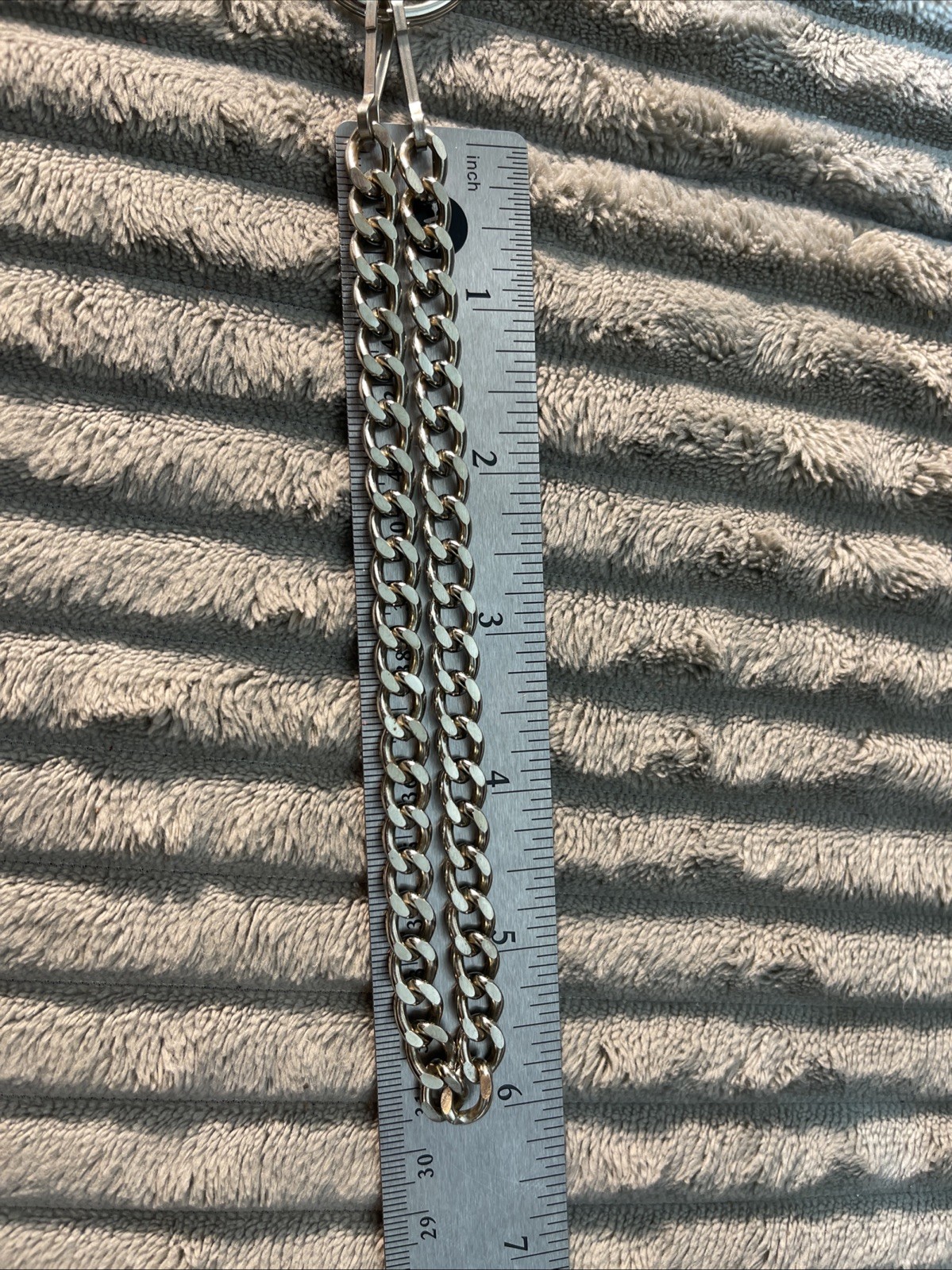 Vtg Replacement Wallet Chain Leather Belt Loop Strap 12” Chain Biker Trucker