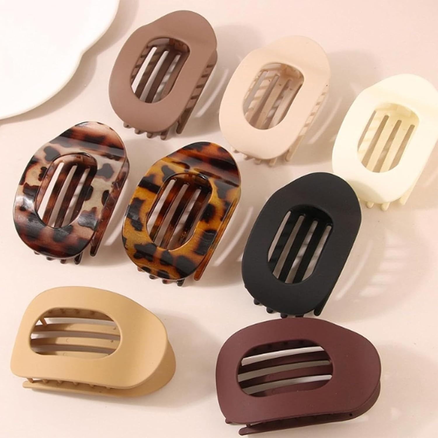 4PCS French Flat Hair Clips – Versatile Duckbill Clamps for All Hair Types
