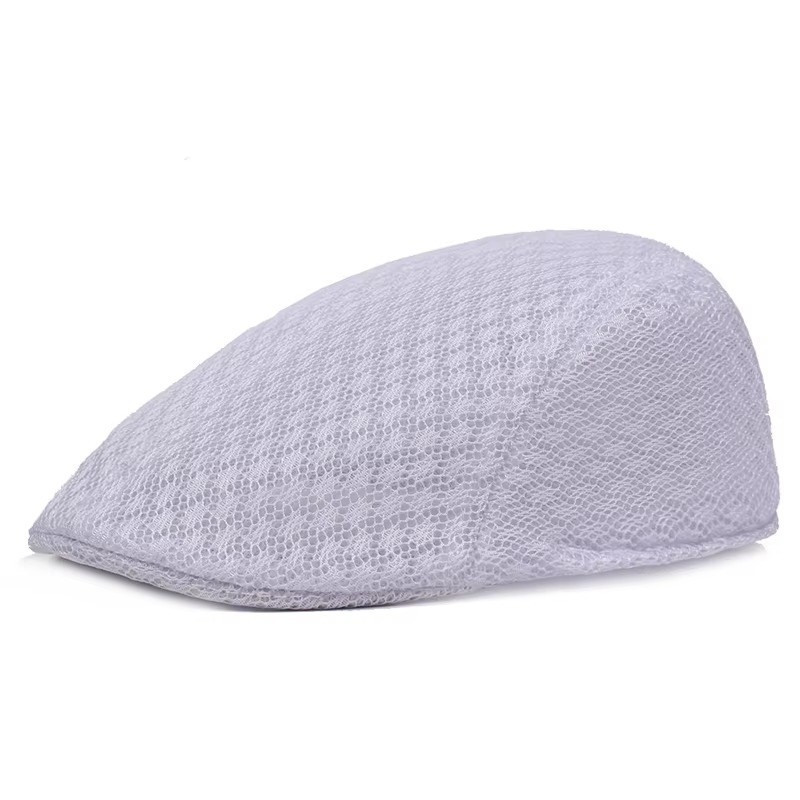Men’s Mesh Summer Hat Newsboy Beret Gatsby Cap Ivy Hat Golf Sun Flat Cabbie US