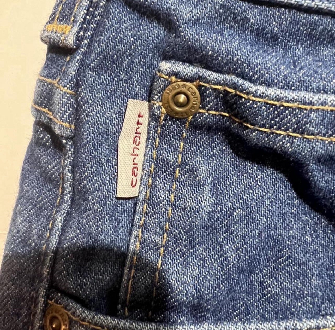 Carhartt Men’s Relaxed Fit Straight Leg Blue Denim Jeans Big & Tall 54