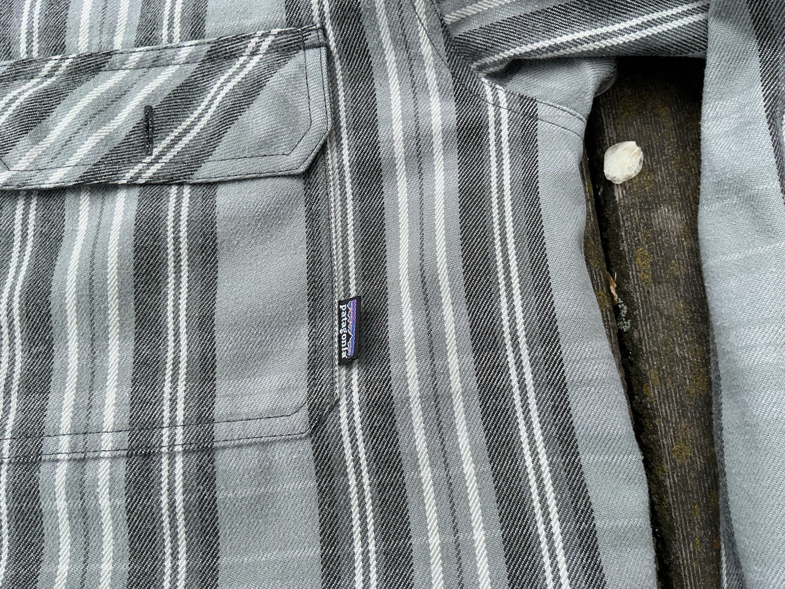 Patagonia Reversible Fjord Jacket Plaid Insulated Gray Mens L