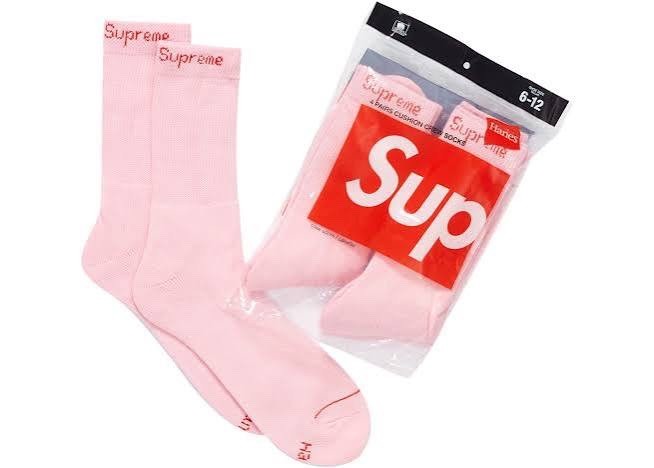 Supreme Hanes Socks 4PK (Brand New) (Same Day Shipping)