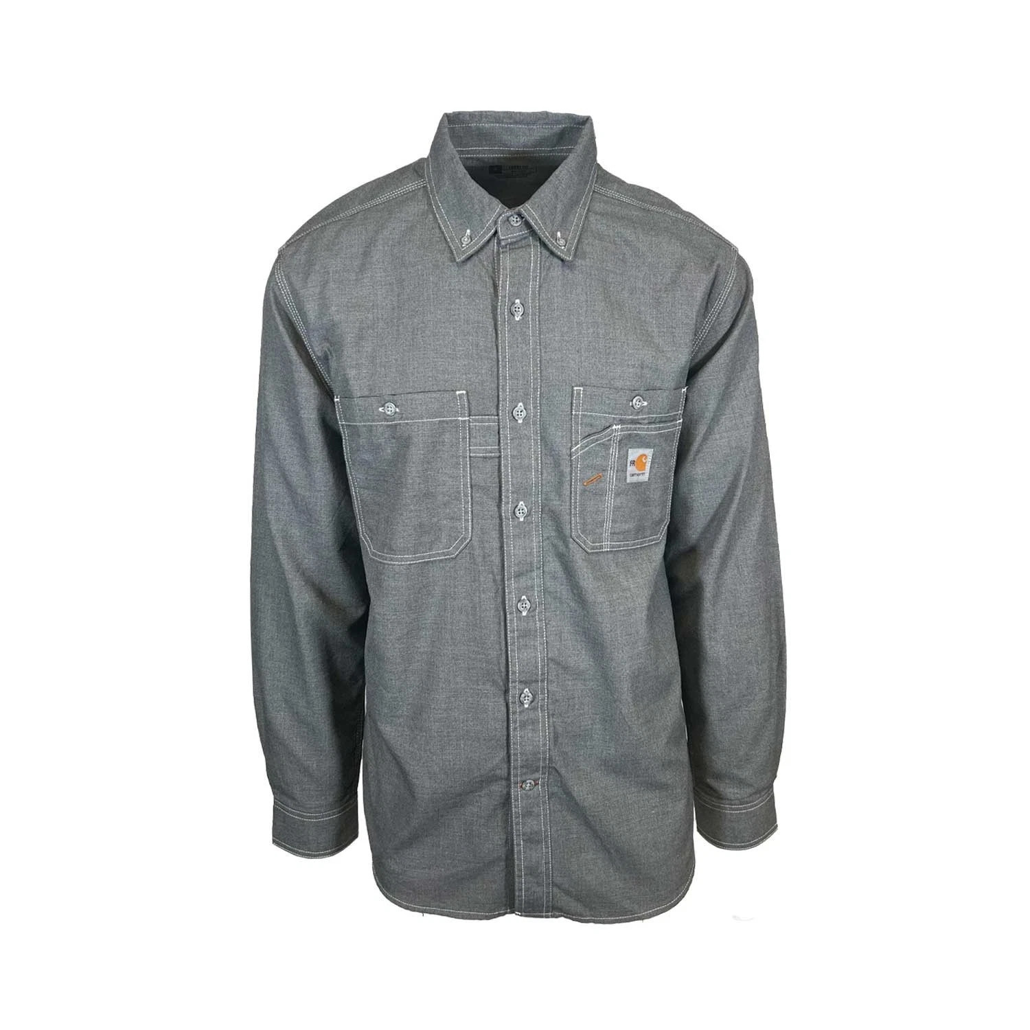 Carhartt FR Men’s Grey Shirt Flame Resistant Long Sleeve Lightweight (S01)