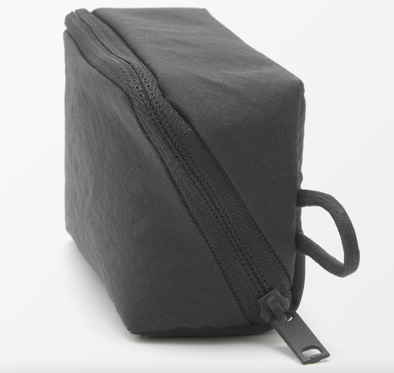 MUJI Wrinkled Nylon Wide Opening Pouch Small 4.3 x 2.4 x 1.4”(11x6x3.5cm) Japan