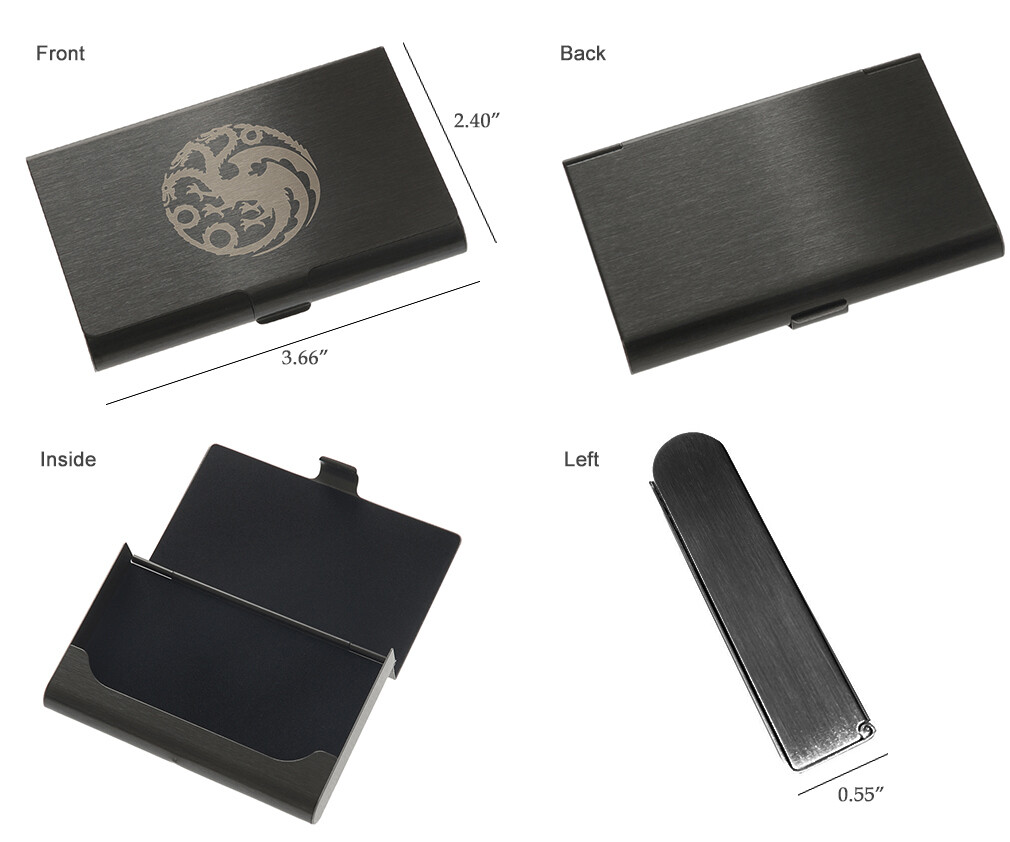 Cool Batman Novelty Stainless Steel Business Men Money Credit Card Holder Wallet