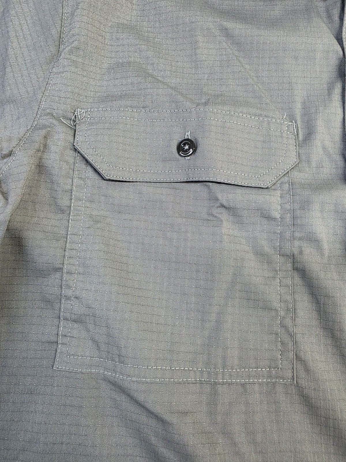 Carhartt Mens Long-Sleeve Button-Down Work Shirt, Gray