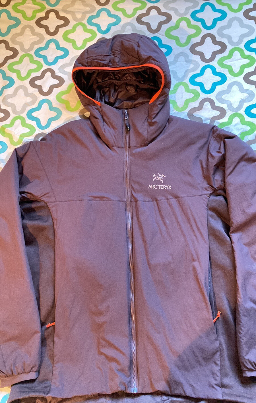 Discontinued Arc’teryx Atom LT Hoody Jacket Charcoal Grey & Orange Men Size XL
