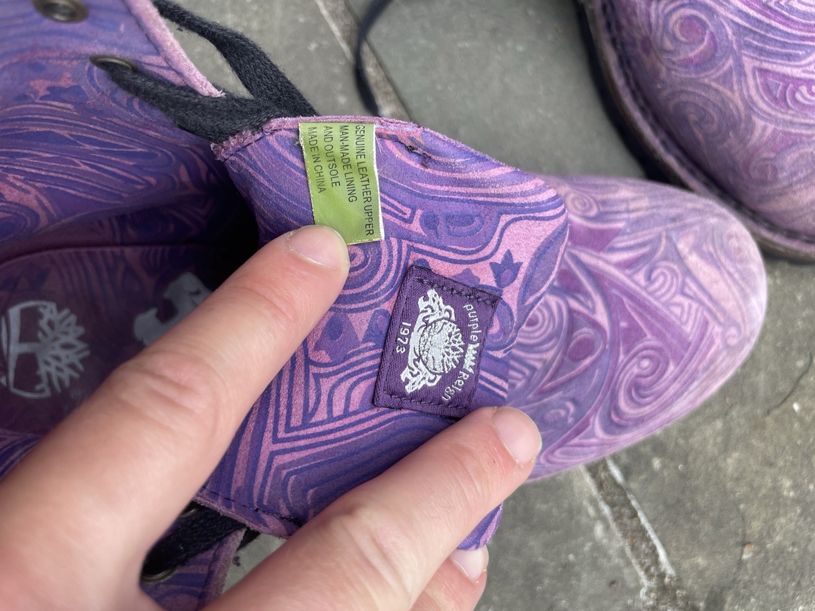 Timberland Purple Reign 1973 Men’s Size 10.5 Boots