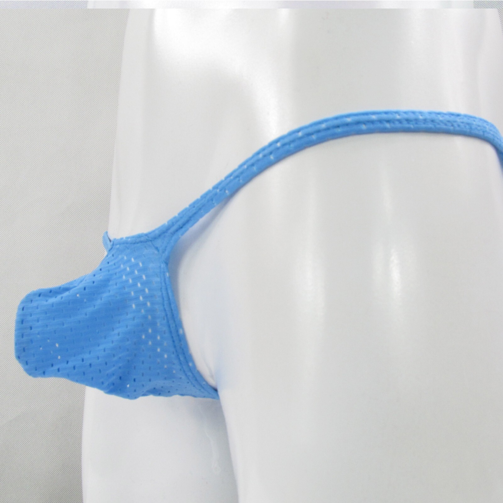K403 E Mens String Thong Contoured Pouch eyelet Mesh Grape Smugglers Underwear