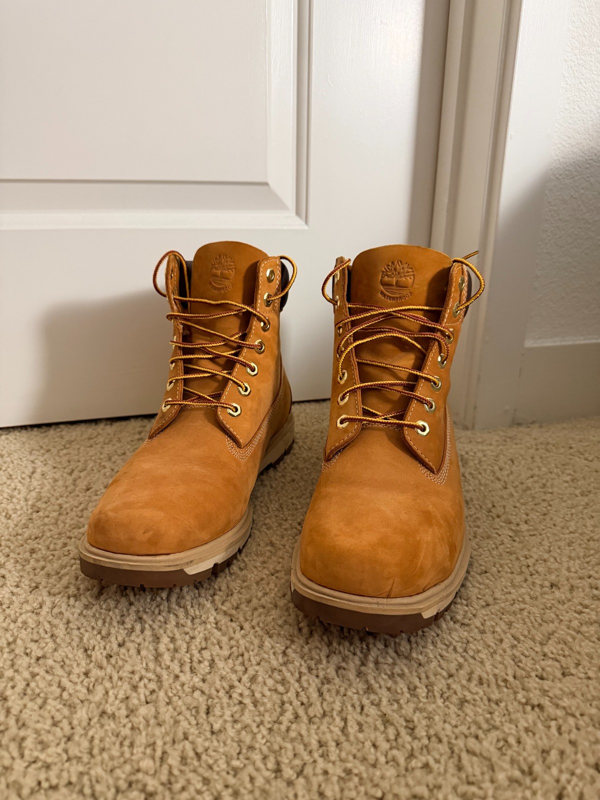 Timberland Premium Waterproof Boots for Men – Wheat – Size 10.5 – Used No Box