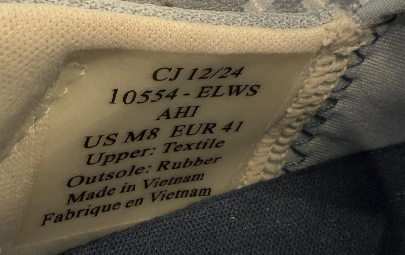 OluKai Ahi Men’s Sneaker Size 8 Storm Grey Trench Blue Gum NWOT Worn 3x