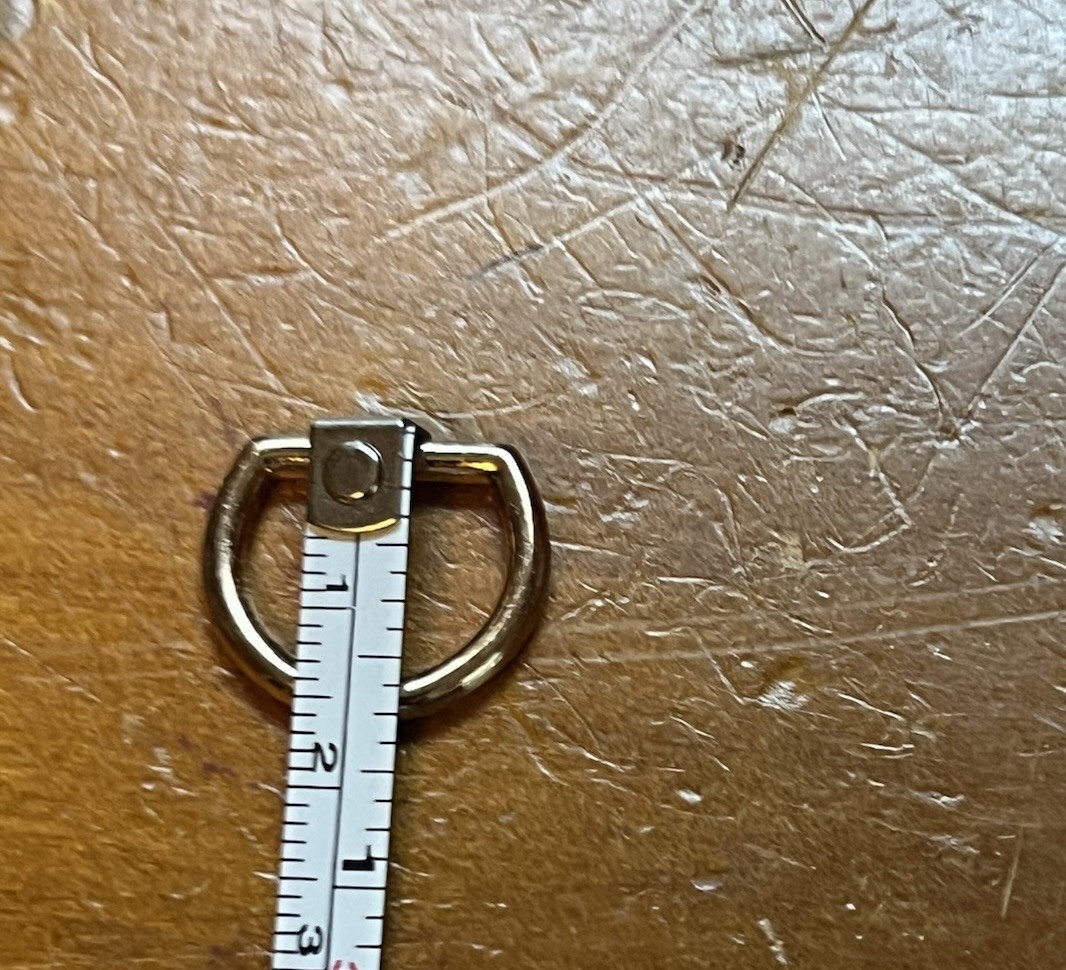 Louis Vuitton Gold Tone D Ring Replacement Repairs Parts Hardware