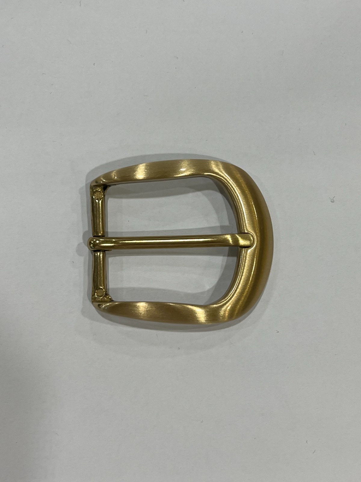 Solid Brass Satin Brass Belt Buckle Made in Italy Fits 1.38″ Belt Strap
