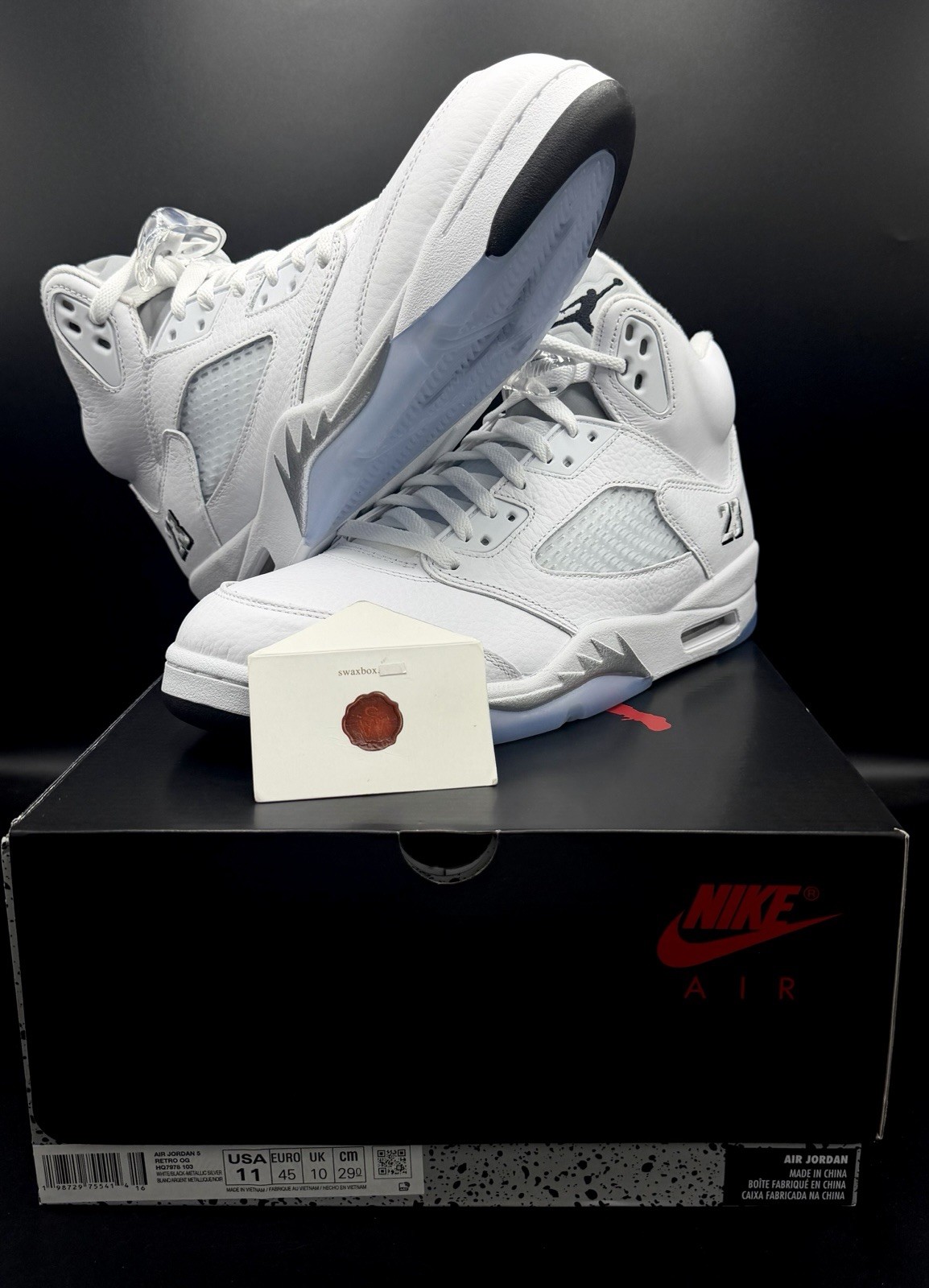 Air Jordan 5 Retro Awake NY Black DV4982-004