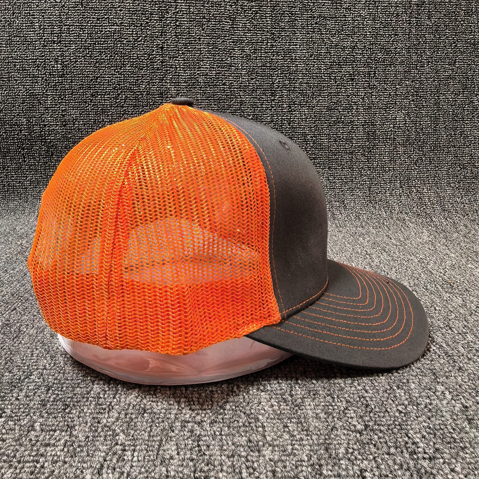 ’47 Brand Arkansas Razorbacks Trucker Snapback Mesh Back Charcoal Orange OSFA