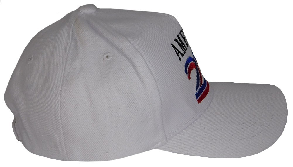 TRUMP 2028 America 250th Anniversary White Cotton Embroidered Cap Hat