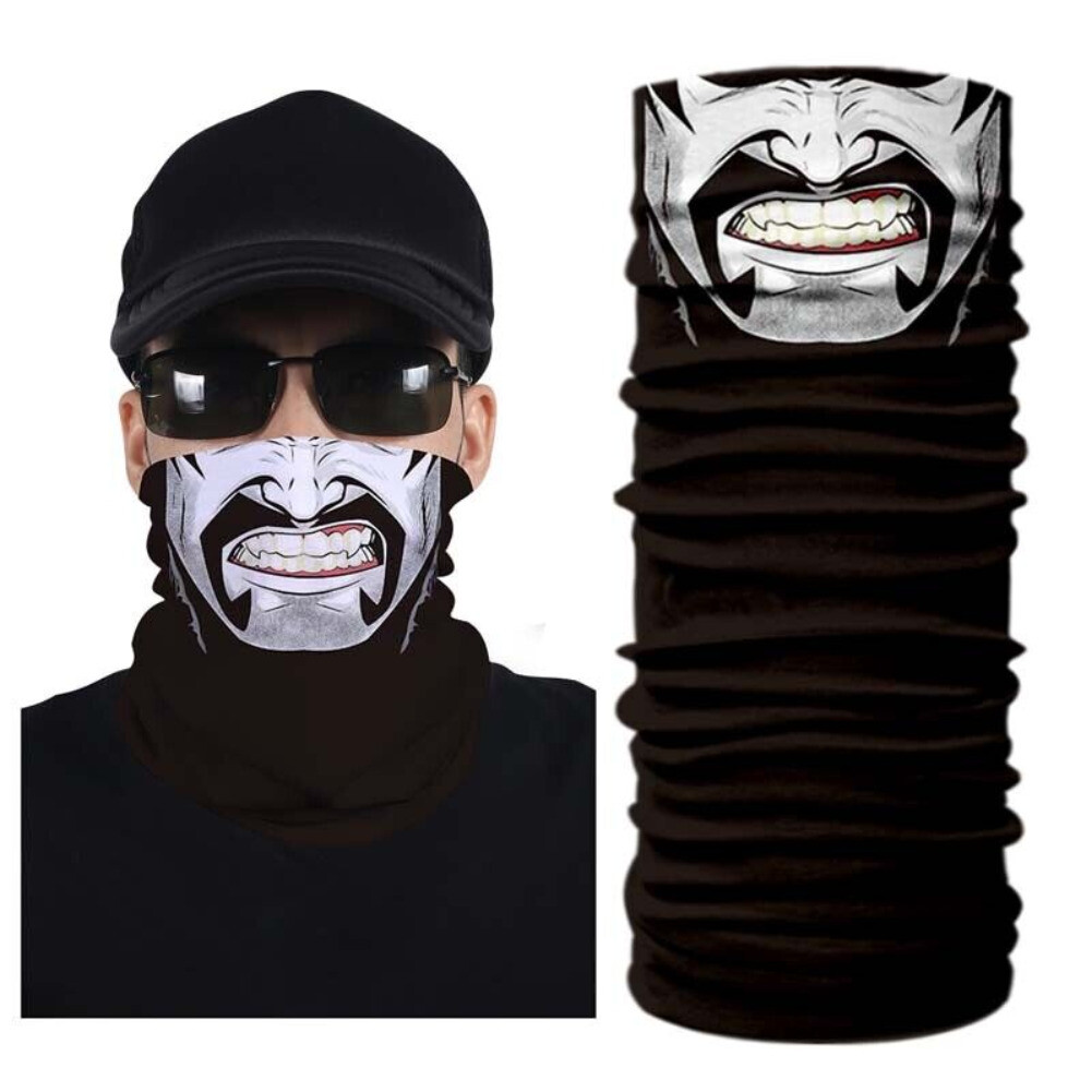 Balaclava Neck Gaiter Bandana Sun Scarf Tube Half Face Mask Skull Cover Headwear