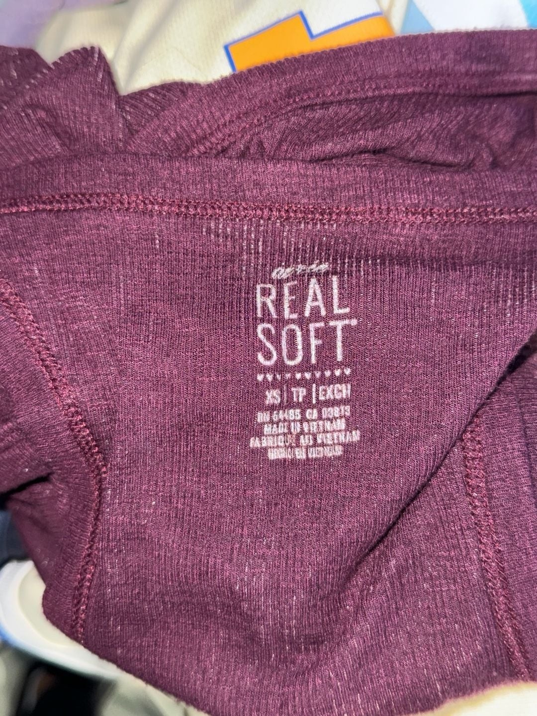 Aerie Real Soft Ribbed Scoop Neck Racerback Tank Top in Burgundy