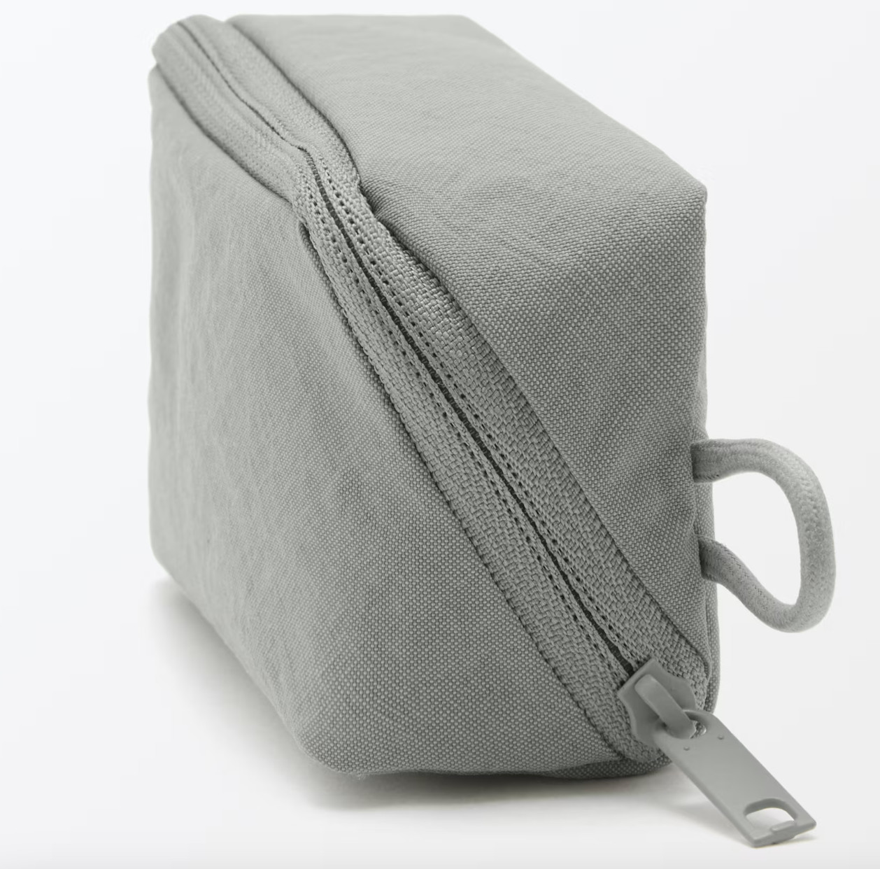 MUJI Wrinkled Nylon Wide Opening Pouch Small 4.3 x 2.4 x 1.4”(11x6x3.5cm) Japan