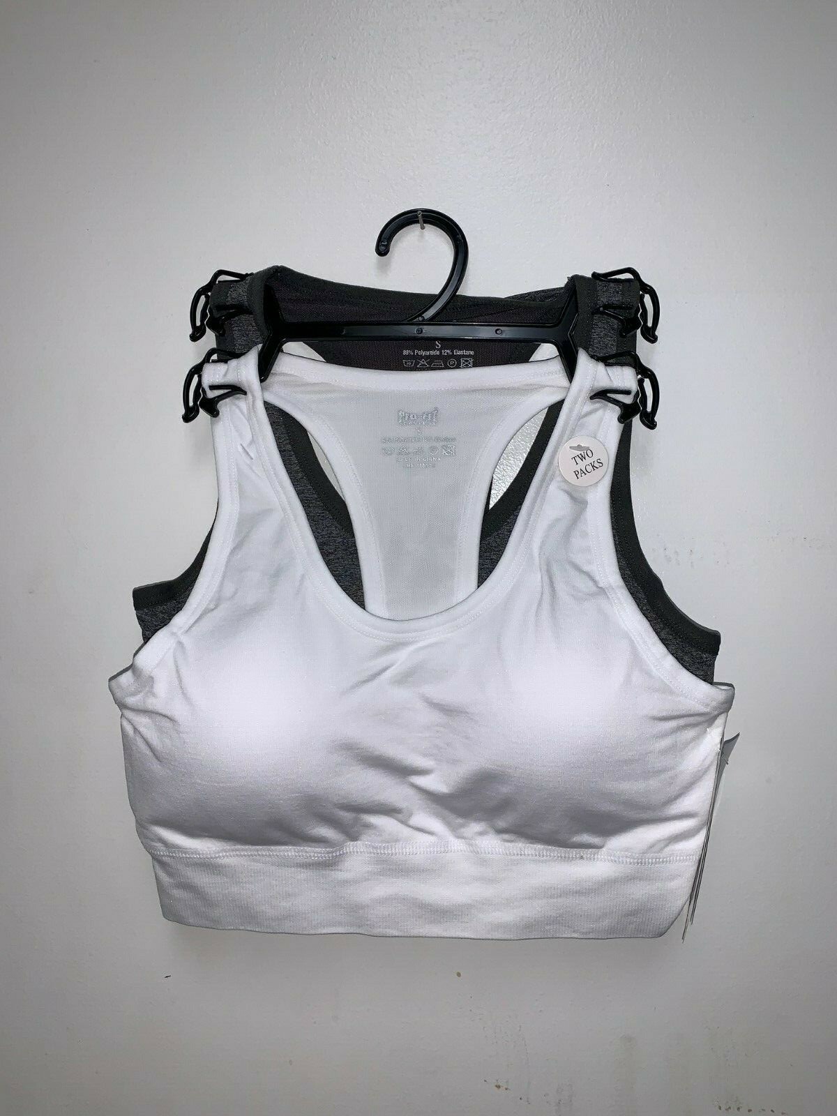 Padded 2 Pack High Impact Seamless Sports Bra Active Wear-Work Out-gym & yoga,