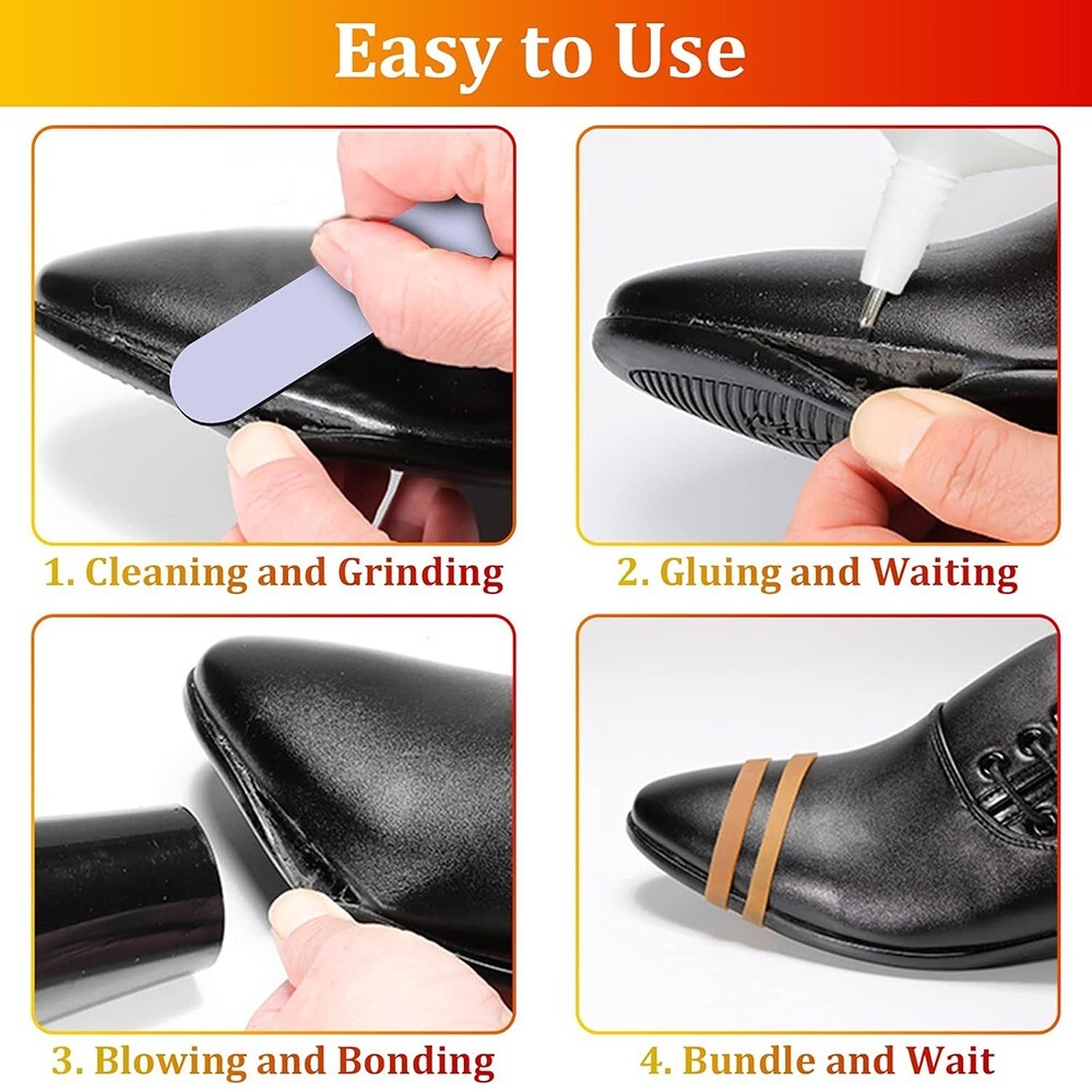 Repair Fix Shoes Clear Glue Adhesive Leather Vinyl Rubber Cork Canvas Bag Boots