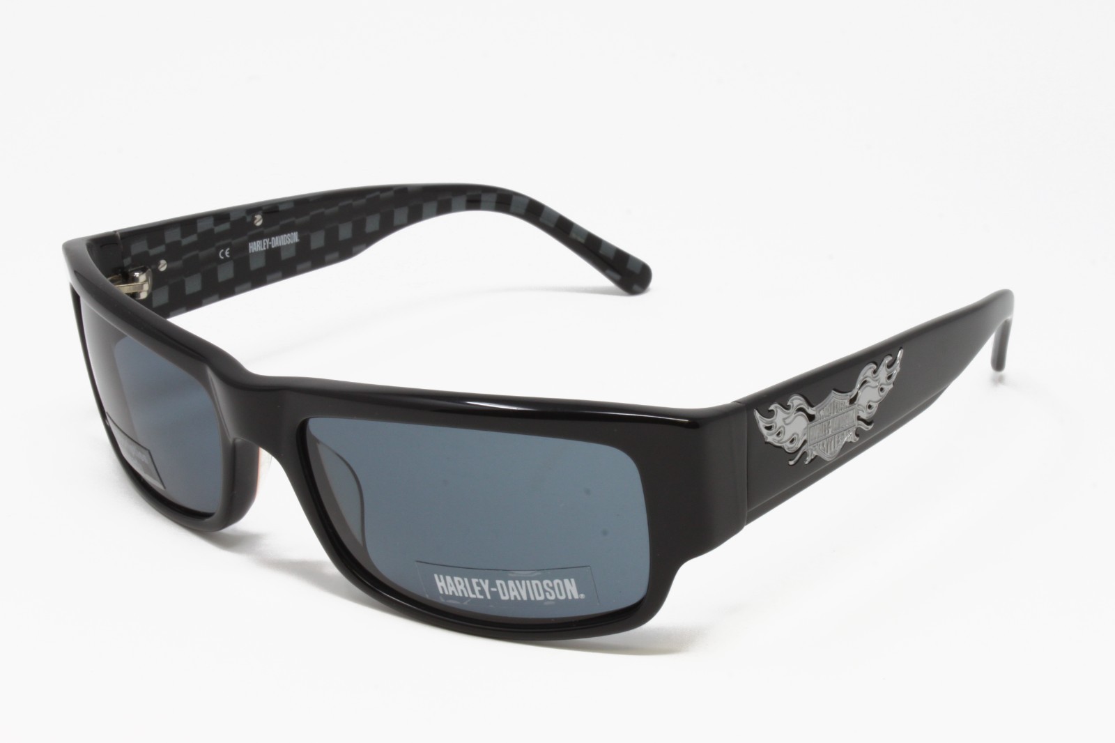 Harley Davidson Men’s Sunglasses HDX820-BLK3 Black 59mm Blue Lens Logo