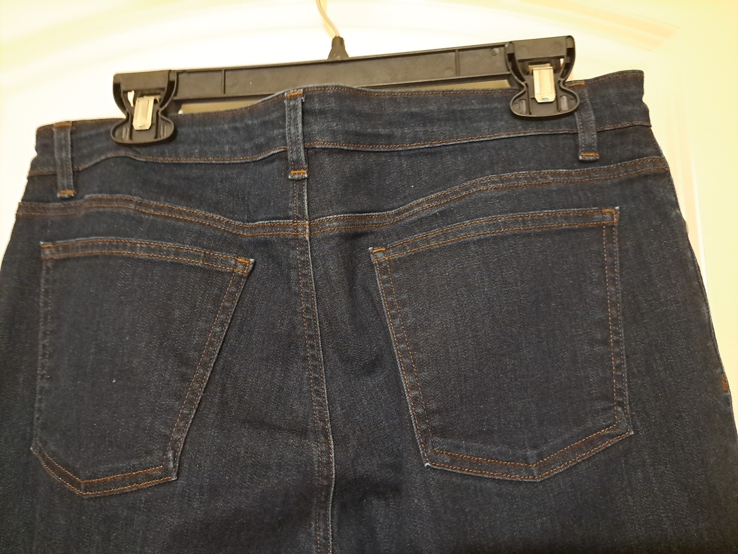 Eileen Fisher Blue Jeans Sz 12 EUC 5 Pkt Straight Leg Returns Accepted 36×27.5