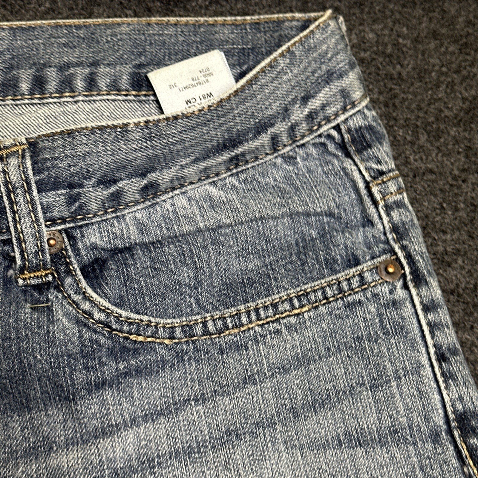 # 78 Levis 505 Regular Fit Jeans Mens 12 Husky Blue Denim Straight Leg 32×27