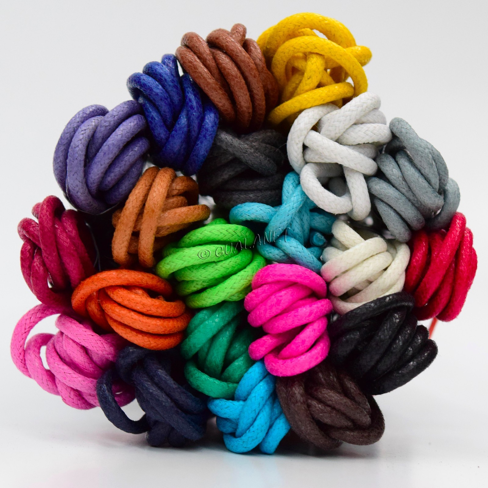 ROUND Premium Waxed Cotton Dress Shoelaces Thin Colorful Shoe Boot Laces Strings