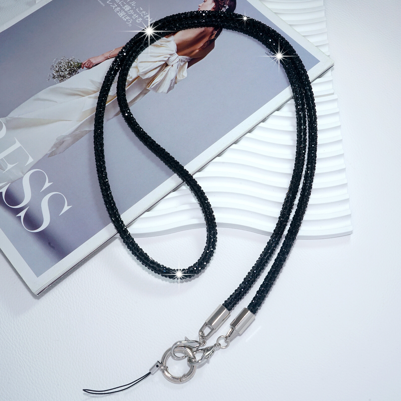 Adjustable Durable Multi-Color Stylish Rhinestone Phone Lanyard For Men Women