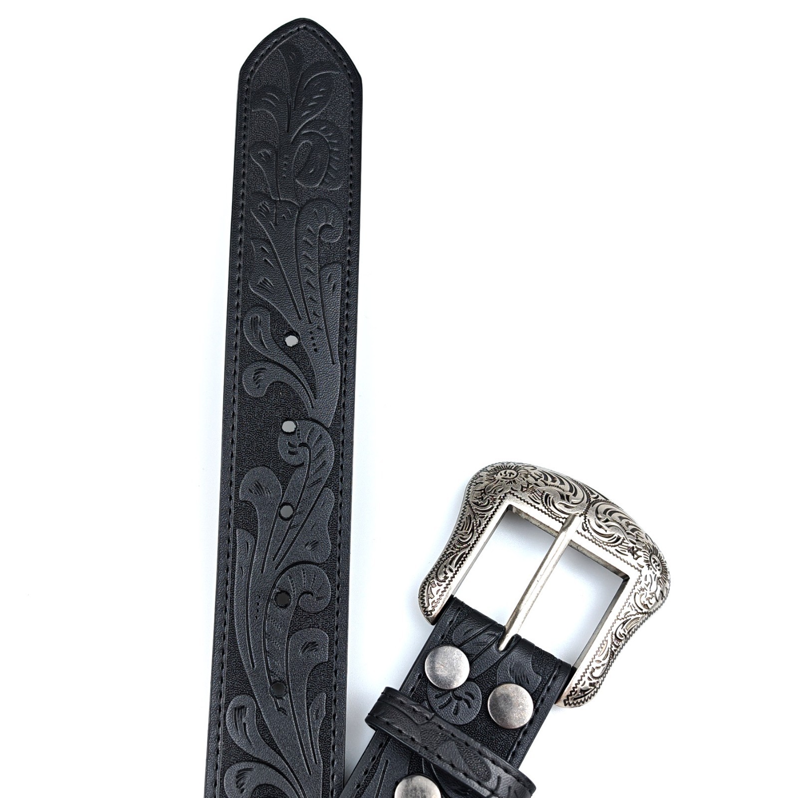 Western Belt Handmade Men’s Full Grain Leather With Buckle Cowboy Rodeo US SHIP