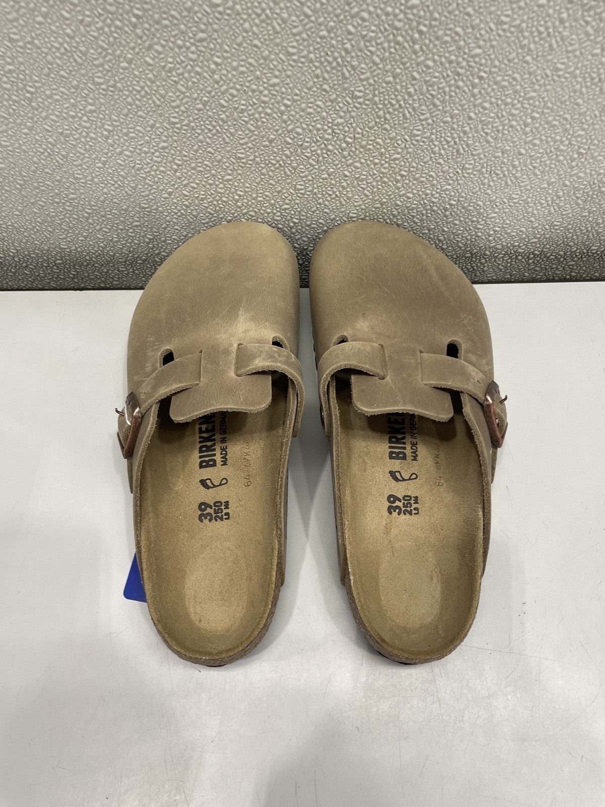 Birkenstock Boston Oiled Leather Clog Unisex W8, M6 In Tobacco Brown