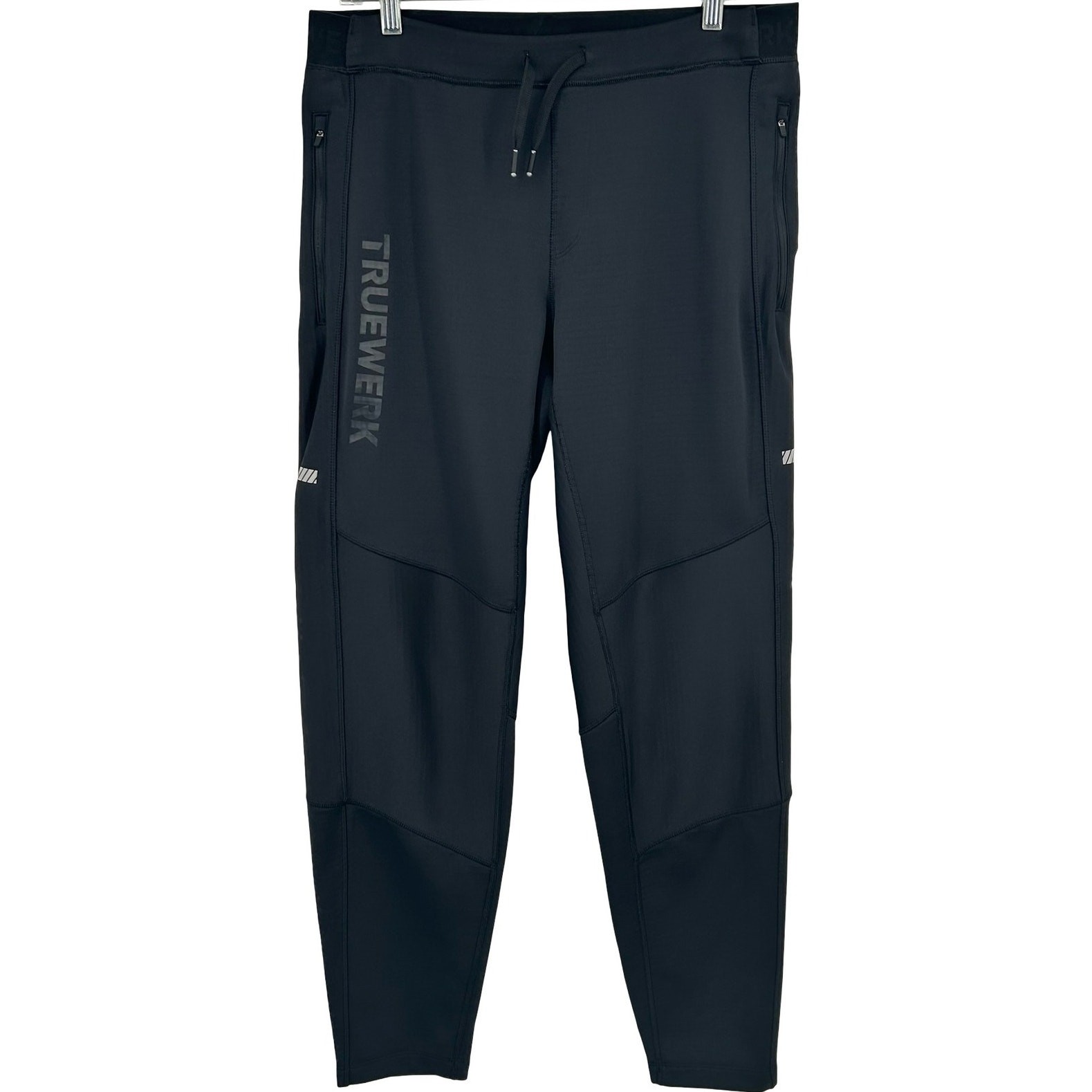 Men’s Black TRUEWERK M2 Transit Fleece Lined Sweatpants Joggers Sz L Long 147752