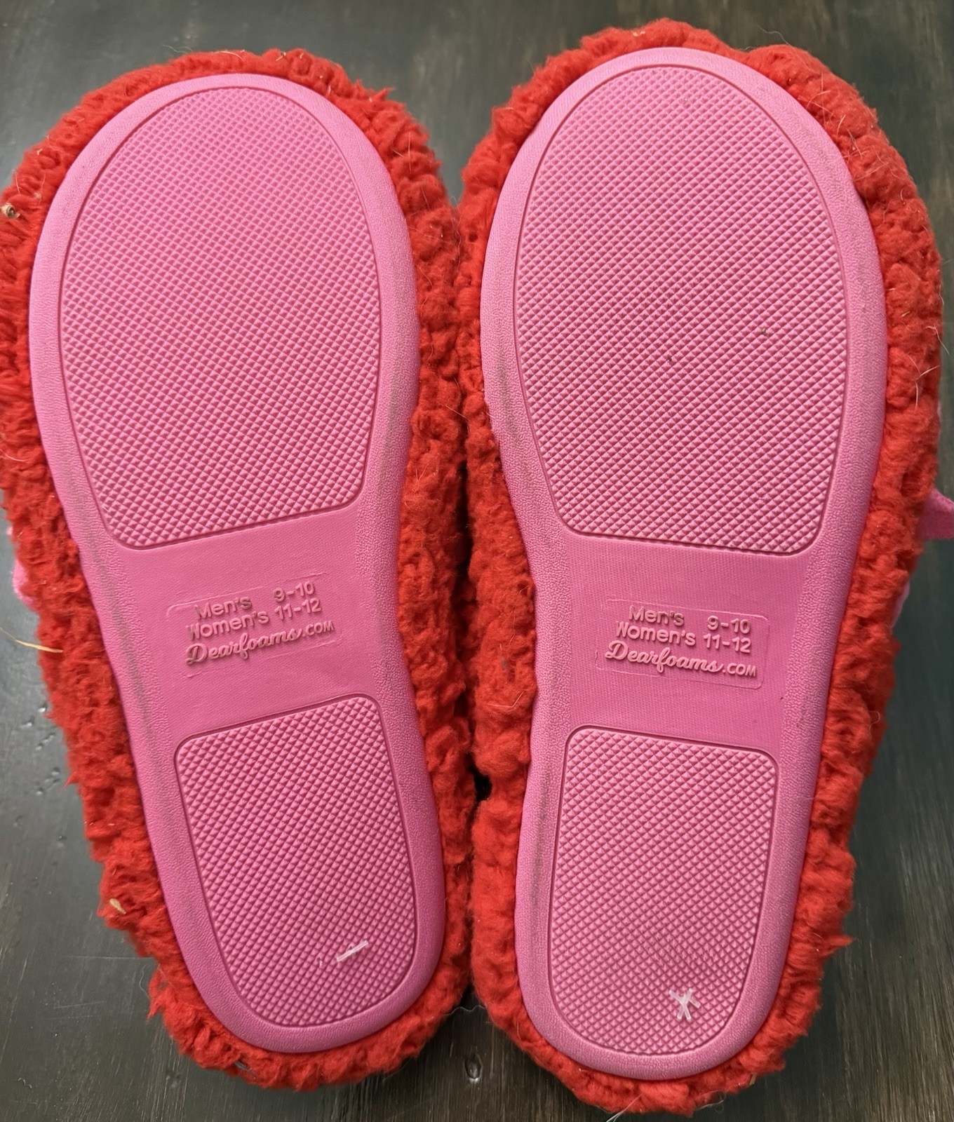 Dearfoams WD Present Slip Memory Foam Machine Washable Bow Slippers W 11-12