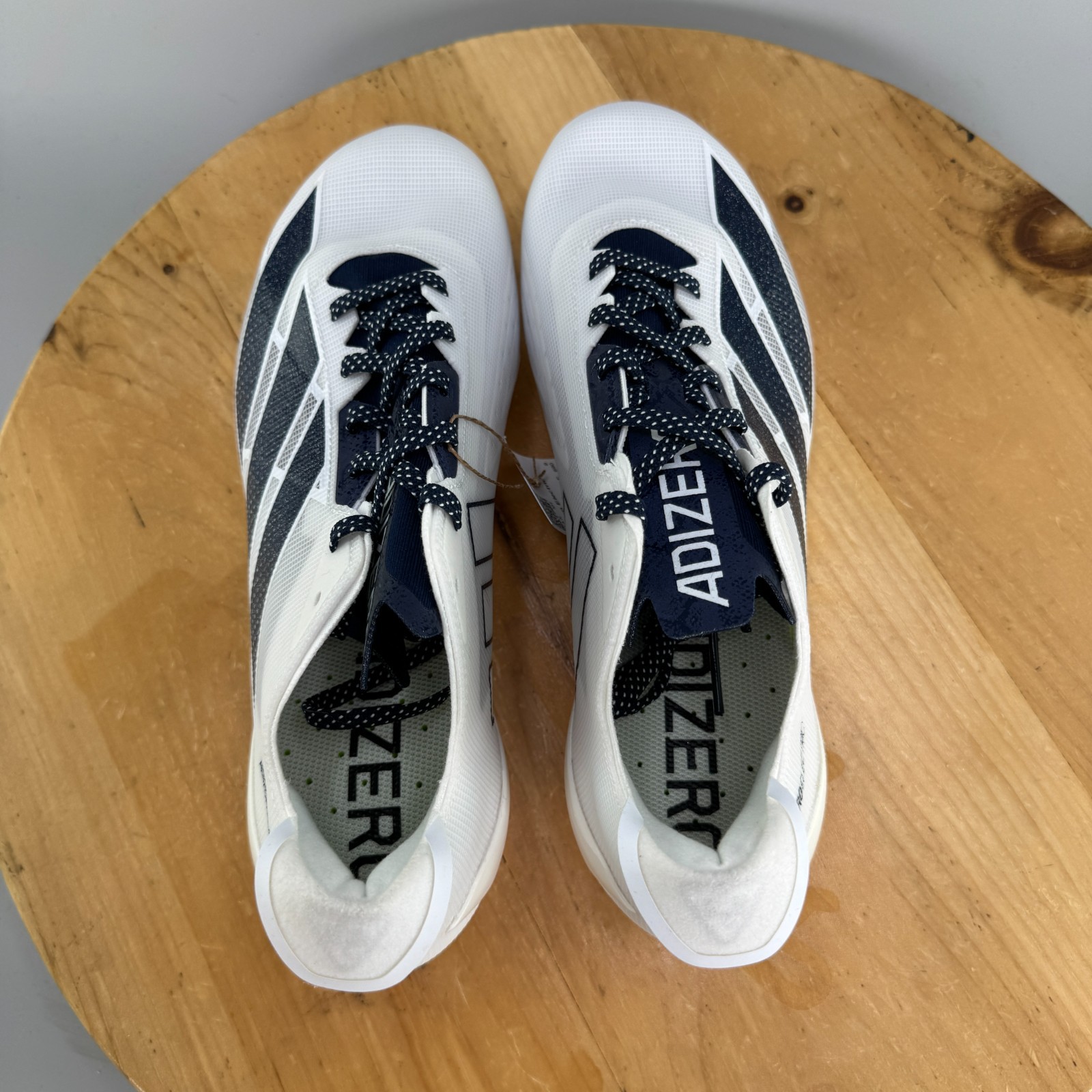 adidas Adizero Electric Mens Size 11 Football Cleats White Navy Blue NEW