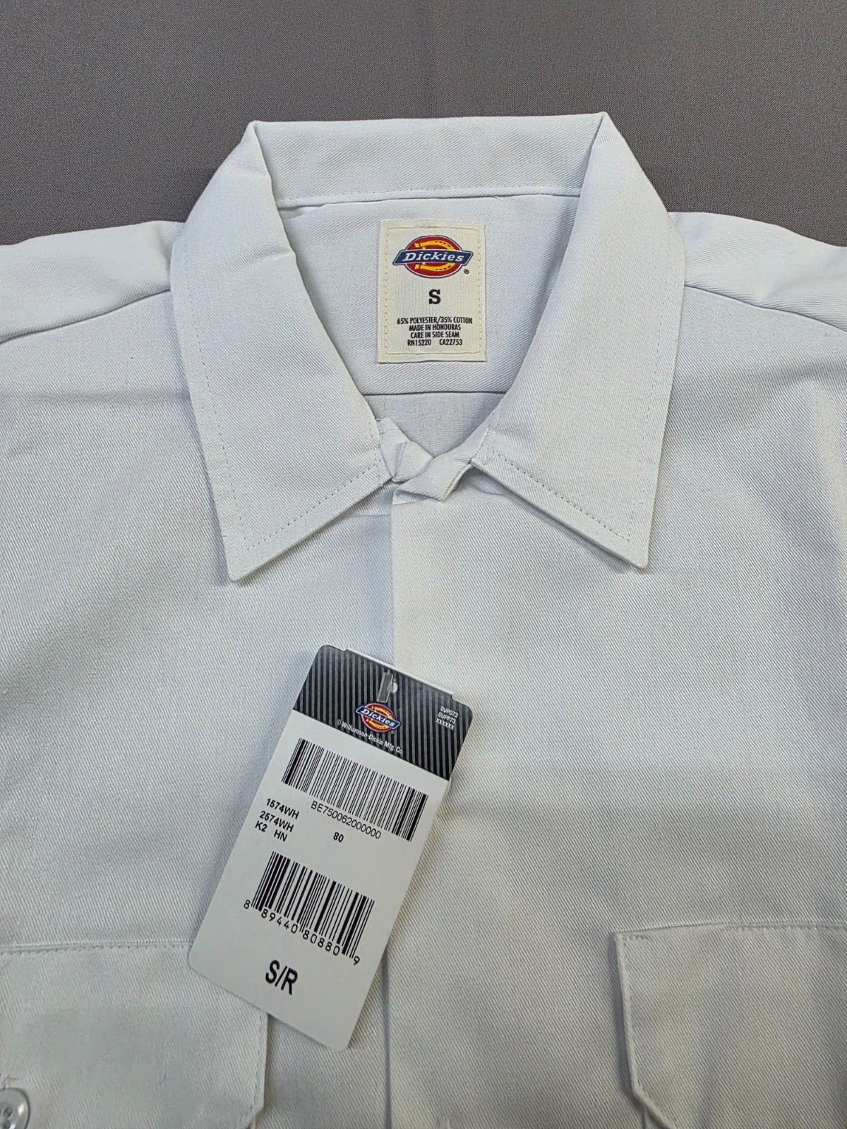 Dickies Men’s Short Sleeve Durable Twill Button Down Work Shirt