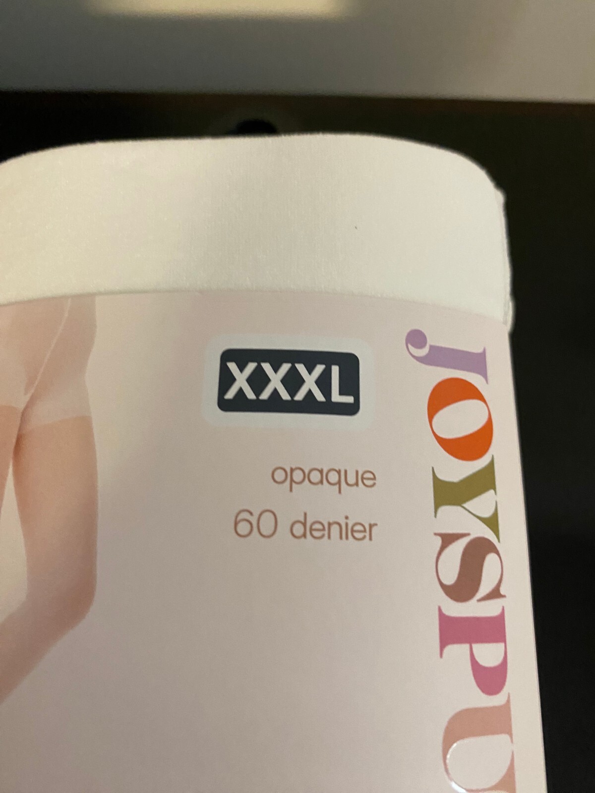 NEW WOMEN’S SIZE XXXL JOYSPUN 2 PACK WHITE /CHINO OPAQUE TIGHTS 60 DENIER