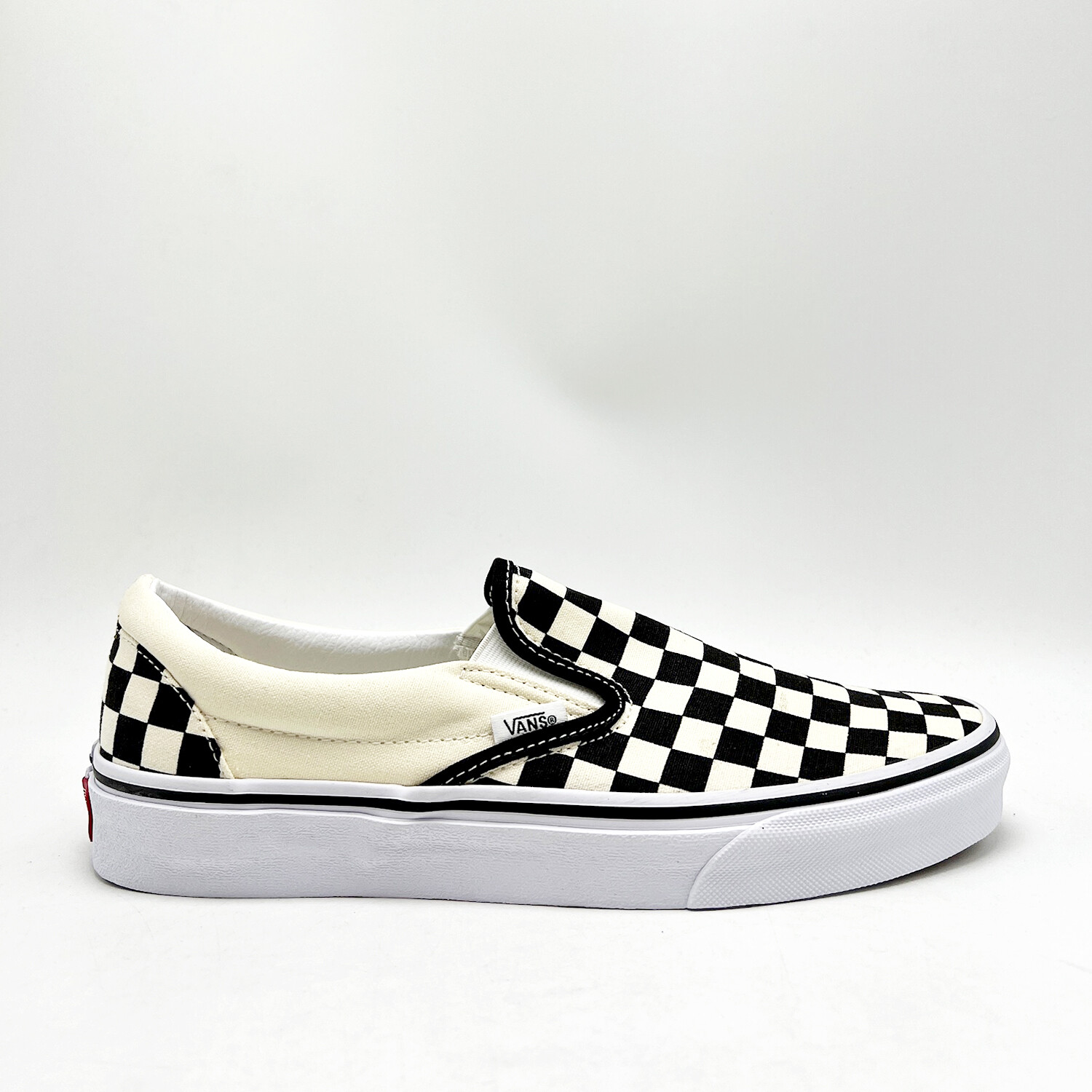 *NEW* Unisex VANS CHECKERBOARD SLIP-ON BLACK / OFF WHITE (VN000EYEBWW)