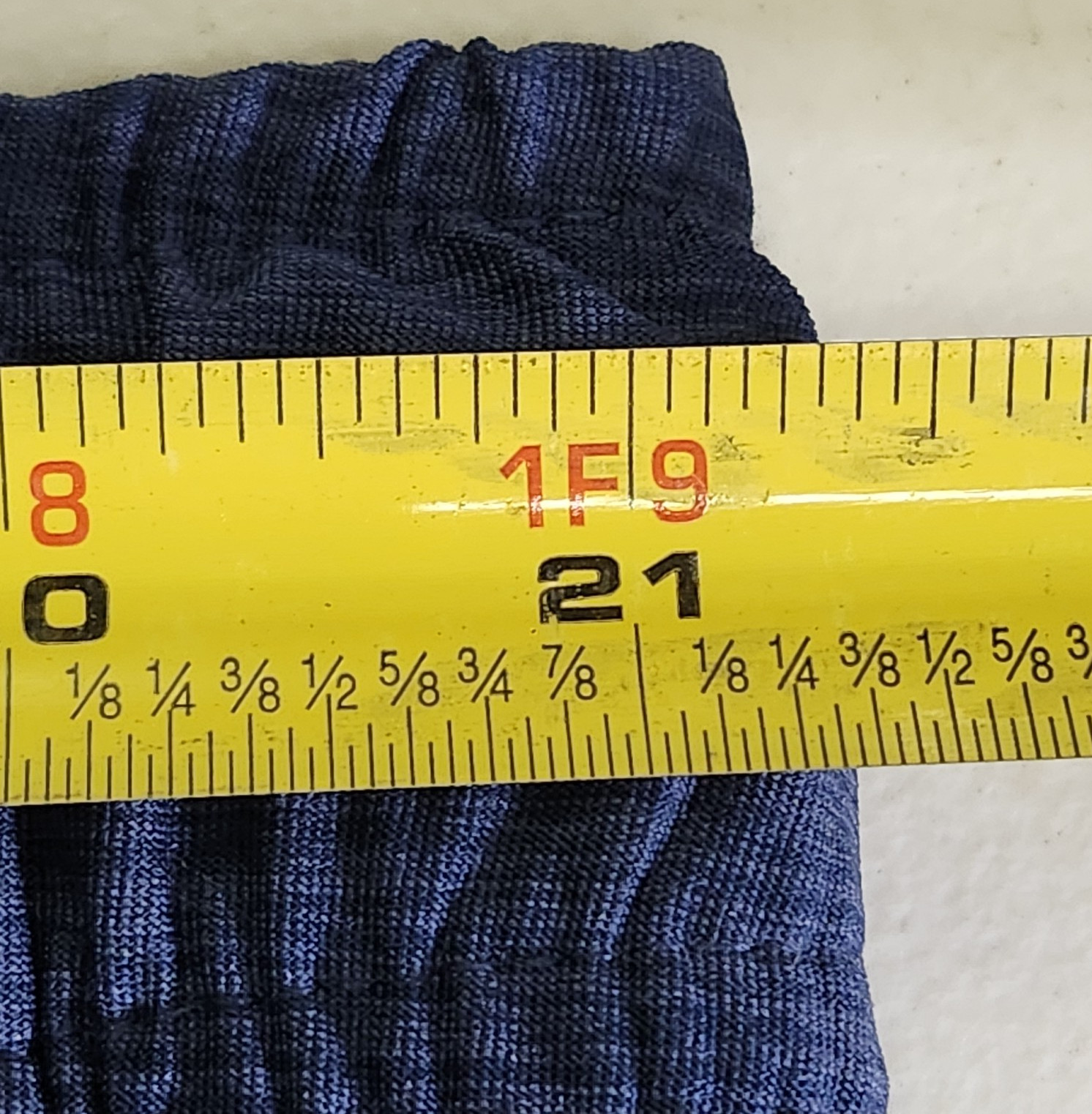 Athletic Works Men’s 2XL Shorts Blue Elastic Waist Stretch 9″ Inseam w/ Pockets
