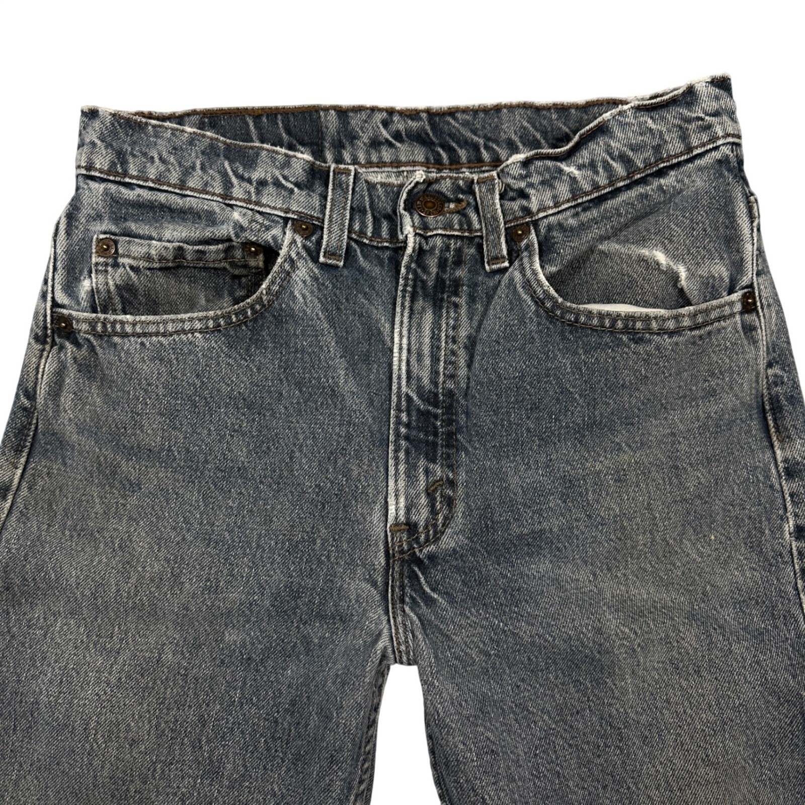 Vintage Levis 505 Jeans 31×32 (Fits 29) Made in USA Thrashed Faded Straight Leg