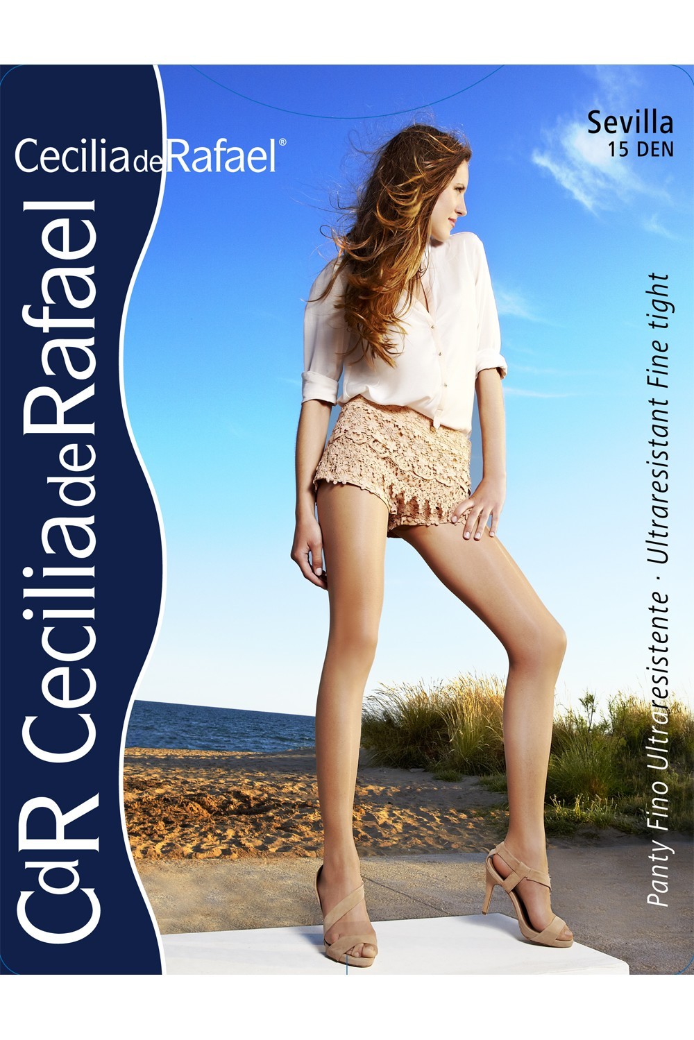 Cecilia de Rafael SEVILLA 15 Denier Glossy Shiny Sheer Pantyhose MADE IN ITALY
