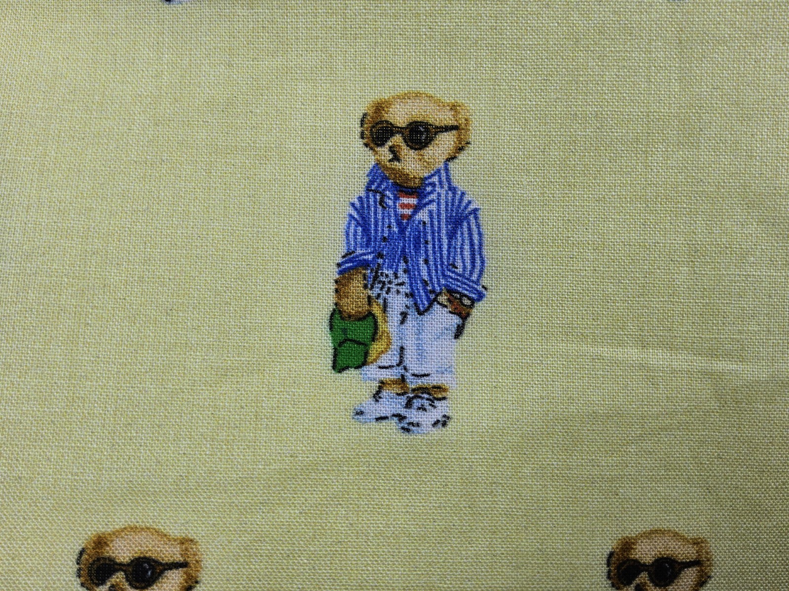 Polo Ralph Lauren Bear Handkerchief Neckerchief Bandana Scarf Pocket Square