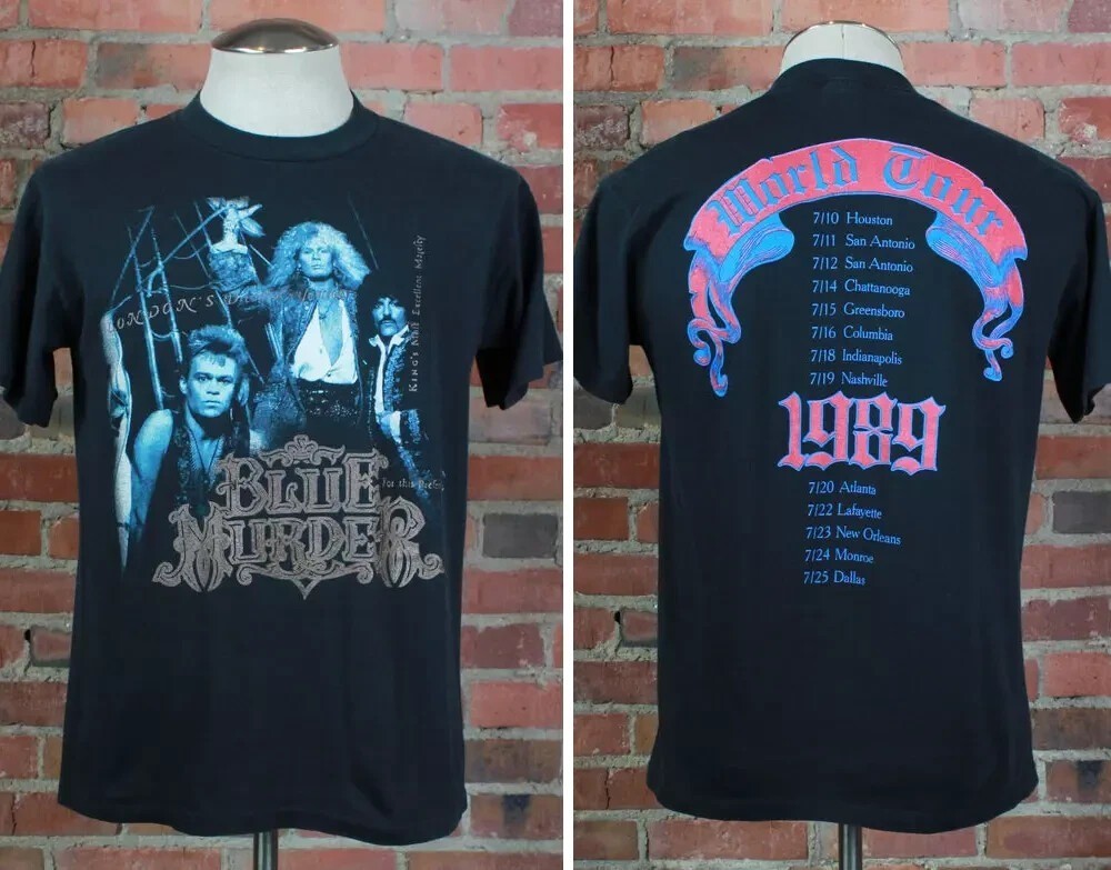Christmas gift John Sykes 1989 Blue Murder Reprinted Unisex All Size T-Shirt 2
