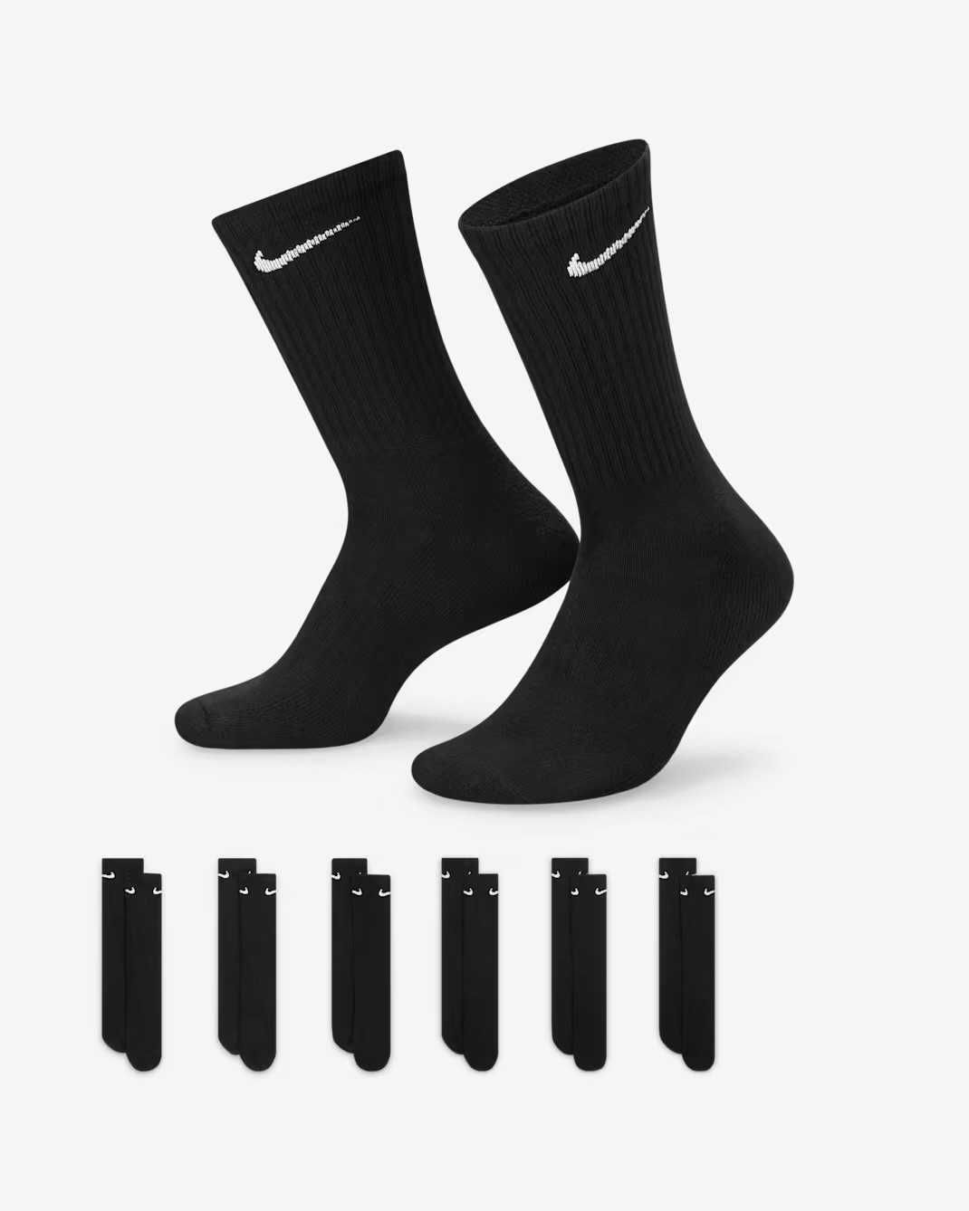 Nike Everyday Ankle & Crew Socks 6-Pairs, ALL Size’s