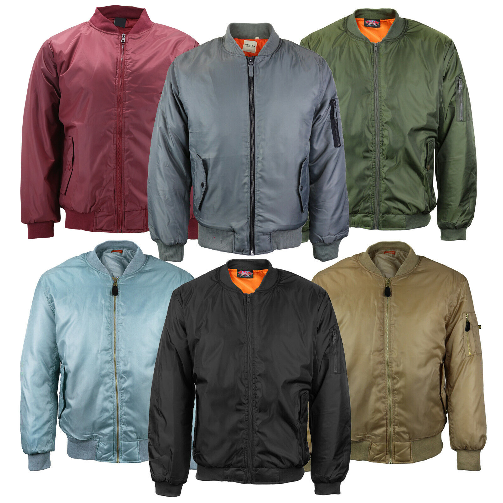 Men’s Multi Pocket Padded Stylish Zip Up MA-1 Flight Bomber Jacket